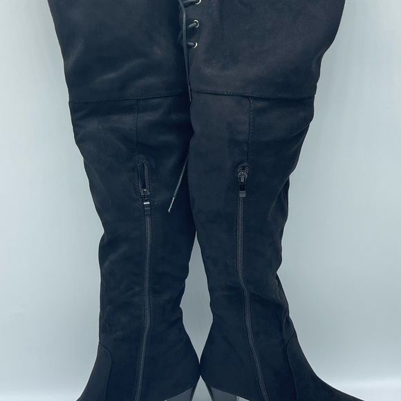 Kaptene Vanda-01 Womens Mid Heel Sueded Pointed Toe Boots - Picture 7 of 10